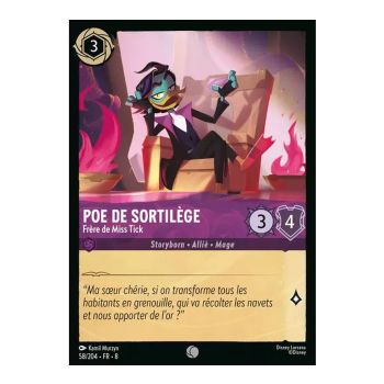Item Poe of Spellbound, Brother of Miss Tick - 58/204 - ROJ - The Reign of Jafar - Common - French