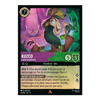 Item Kuzco, the Impetuous Llama - 67/204 - ROJ - Reign of Jafar - Rare - French
