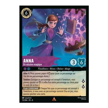 Item Anna, On a Magical Mission - 72/204 - ROJ - The Reign of Jafar - Rare - French