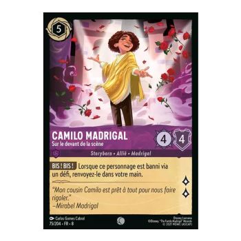 Item Camilo Madrigal, On Stage - 75/204 - ROJ - The Reign of Jafar - Brilliant - Premium - French