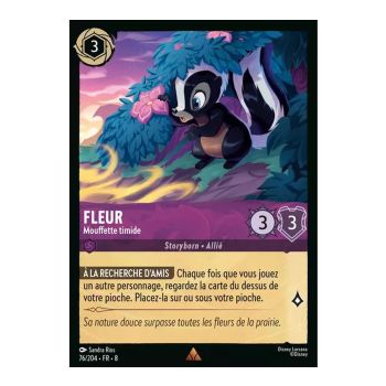 Item Flower, Shy Skunk - 76/204 - ROJ - The Reign of Jafar - Brilliant - Premium - French