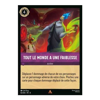 Item Everyone Has a Weakness - 82/204 - ROJ - Reign of Jafar - Brilliant - Premium - French