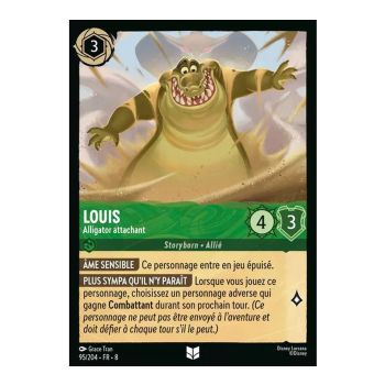 Item Louis, the Endearing Alligator - 95/204 - ROJ - The Reign of Jafar - Uncommon - French