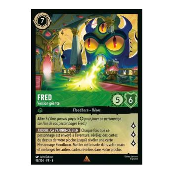 Item Fred, Giant Edition - 98/204 - ROJ - The Reign of Jafar - Glossy - Premium - French