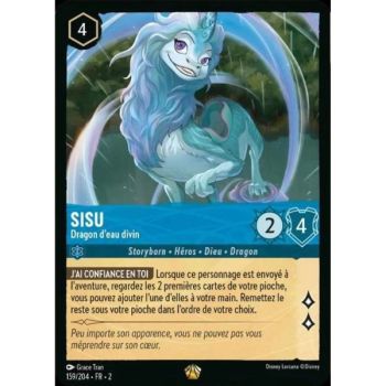 Item Sisu, Divine Water Dragon - 159/204 - ROTF - Rise of the Floodborn - Brilliant - Premium - French