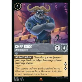 Item Chief Bogo, Respected Officer - 175/204 - ROTF - Rise of the Floodborn - Brilliant - Premium - French