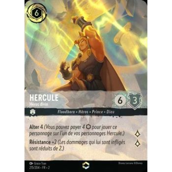 Item Hercules, Divine Hero - 215/204 - ROTF - Rise of the Floodborn - Enchanted - French