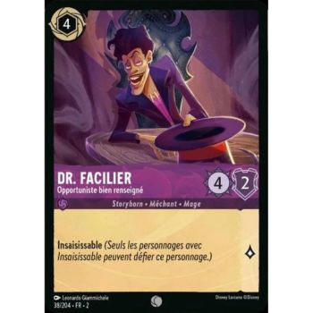 Item Dr. Facilier, Knowledgeable Opportunist - 38/204 - ROTF - The Rise of the Floodborn - Commune - French