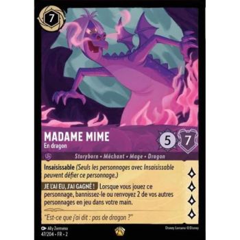 Item Madame Mime, As a Dragon - 47/204 - ROTF - Rise of the Floodborn - Brilliant - Premium - French