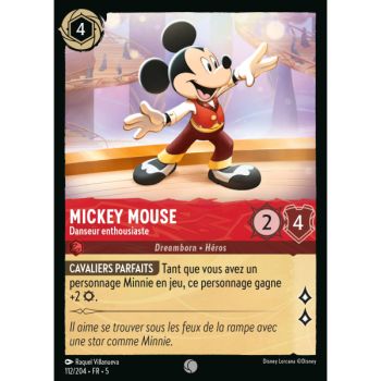 Item Mickey Mouse - Enthusiastic Dancer - 112/204 - SSK - Sparkling Sky - Common - French