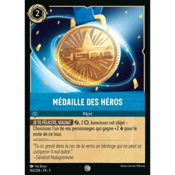 Item Heroes Medal - 165/204 - SSK - Sparkling Sky - Brilliant - Premium - French