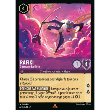 Item Rafiki - Duelist Shaman - 55/204 - SSK - Shimmering Sky - Brilliant - Premium - French