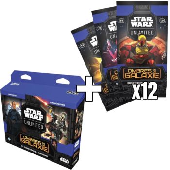 photo Star Wars Unlimited - New Player Pack - Deck Starter Kit + 12 Boosters SW Unlimited: Shadows of the Galaxy - FR