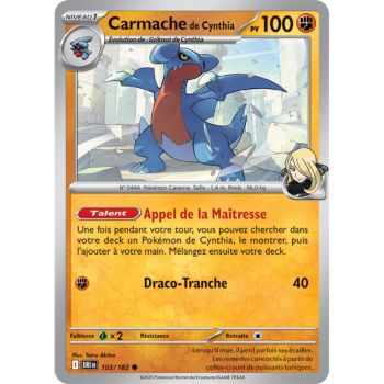 Item Cynthia's Carmache - Reverse 103/182 - Scarlet and Purple 10 Destined Rivalries