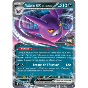Item Team Rocket's Ex-Nostenfer - Double Rare 122/182 - Scarlet and Purple 10 Destined Rivalries