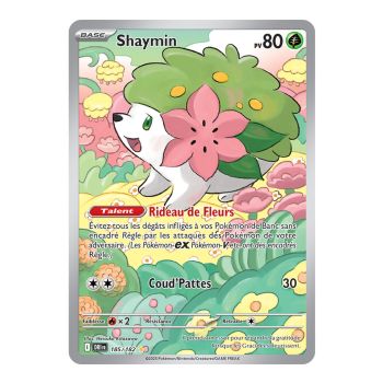 Shaymin - Rare Illustration 185/182 - Scarlet and Violet 10 Destined Rivalries