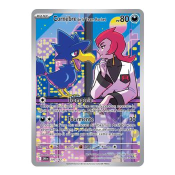 Murkrow of Team Rocket - Rare Illustration 200/182 - Scarlet and Purple 10 Destiny Rivalries