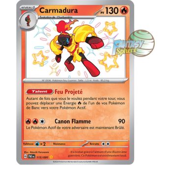 Item Carmadura - Shiny Rare 115/91 - Scarlet and Violet Destinies of Paldea