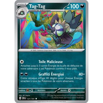 Item Tag-Tag - Reverse 121/191 - Scarlet and Purple Surging Spark