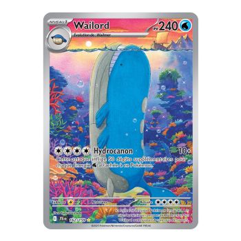 Wailord - Rare Illustration 162/159 - Scarlet and Violet 9 Adventures Together