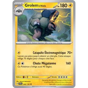 Item Alolan Golem - Uncommon 46/159 - Scarlet and Purple 9 Adventures Together