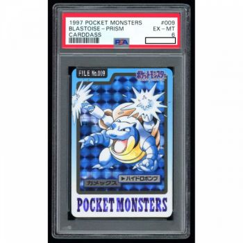 Item Pokémon - Graded Card - Blastoise 009 Prism Pocket Monster Carddass 1997 Japanese [PSA 6 - EX-MT]