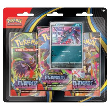 Tri-Pack - 3 Boosters - Farfuret/Dimoret - Mega Evolution: Phantasmal Flames - [ME02 - PFL] - Pokémon - FR (Random Model)
