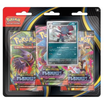 Tri-Pack - 3 Boosters - Farfuret/Dimoret - Mega Evolution: Phantasmal Flames - [ME02 - PFL] - Pokémon - FR (Random Model)