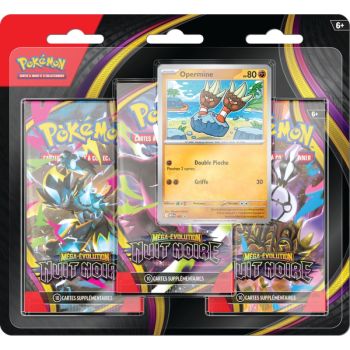 Tri-Pack - 3 Boosters - Opermine - Mega Evolution: Darkest Hour [ME05][PBL] - Pokémon - FR
