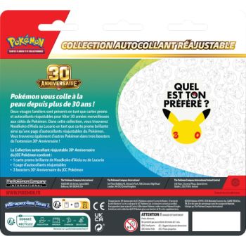 Tri-Pack Collection Sticker Refillable - 3 Boosters - Alolan Exeggutor/Lucario - 30th Anniversary [ME05.5][30C] - Pokémon - FR