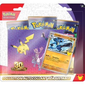 Tri-Pack Collection Sticker Refillable - 3 Boosters - Alolan Exeggutor/Lucario - 30th Anniversary [ME05.5][30C] - Pokémon - FR