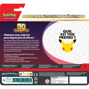Tri-Pack Collection Sticker Refillable - 3 Boosters - Alolan Exeggutor/Lucario - 30th Anniversary [ME05.5][30C] - Pokémon - FR