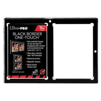 Ultra Pro - One Touch Rigid Card Sleeve - Black Frame - 2 Cards