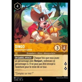 Item Goofy, Swordsman Musketeer - 12/204 - URR - The Return of Ursula - Rare - French