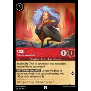 Item Sisu, Audacious Visitor - 123/204 - URR - The Return of Ursula - Brilliant - Premium - French