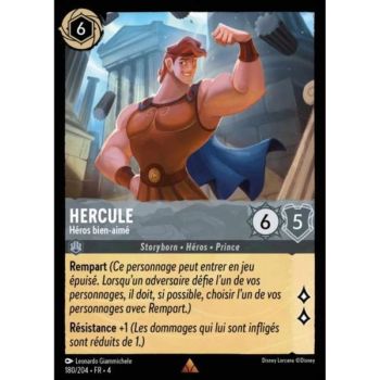 Item Hercules, Beloved Hero - 180/204 - URR - The Return of Ursula - Rare - French