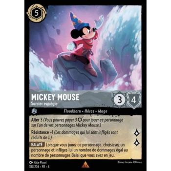 Item Mickey Mouse, Mischievous Wizard - 187/204 - URR - Ursula Returns - Brilliant - Premium - French