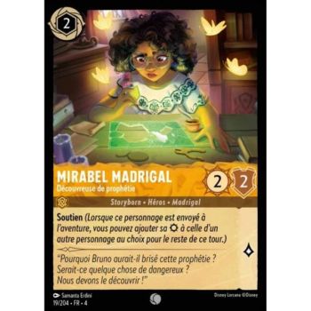 Item Mirabel Madrigal, Prophecy Discoverer - 19/204 - URR - The Return of Ursula - Brilliant - Premium - French