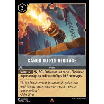 Item Cannon of the RLS Héritage - 202/204 - URR - The Return of Ursula - Rare - French