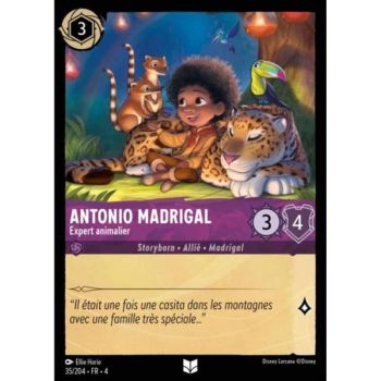 Item Antonio Madrigal, Animal Expert - 35/204 - URR - The Return of Ursula - Uncommon - French