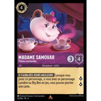 Item Madame Samovar, Enchanted Teapot - 52/204 - URR - The Return of Ursula - Brilliant - Premium - French