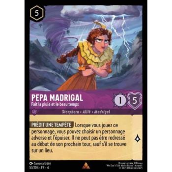 Item Pepa Madrigal, Makes Rain or Shine - 53/204 - URR - The Return of Ursula - Brilliant - Premium - French