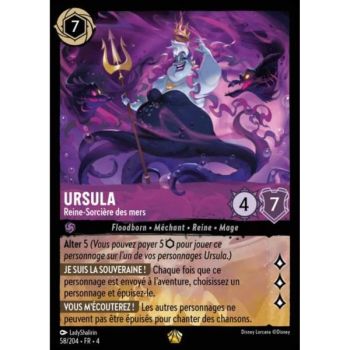 Item Ursula, Sea Witch Queen - 58/204 - URR - The Return of Ursula - Brilliant - Premium - French