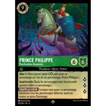 Item Prince Philippe, Slayer of Enemies - 87/204 - URR - The Return of Ursula - Brilliant - Premium - French