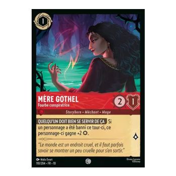 Item Mother Gothel, Deceitful Conspirator - 110/204 - WHW - Glimmers in the Depths - Brilliant - Premium - French