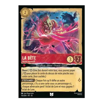 Item The Beast, Aggressive Noble - 113/204 - WHW - Glimmers in the Depths - Uncommon - French