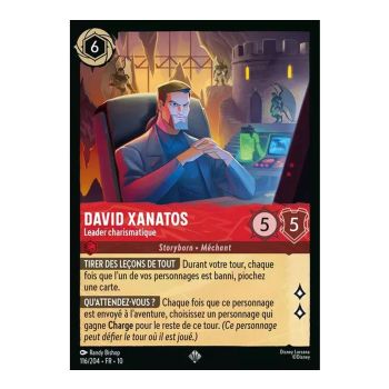 Item David Xanatos, Charismatic Leader - 116/204 - WHW - Glimmers in the Depths - Super Rare - French