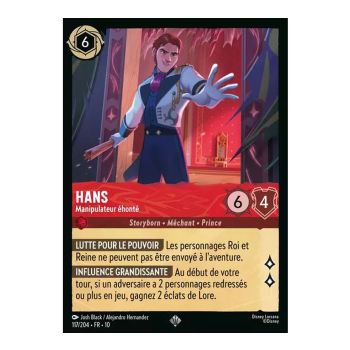 Item Hans, Shameless Manipulator - 117/204 - WHW - Glimmers in the Depths - Brilliant - Premium - French