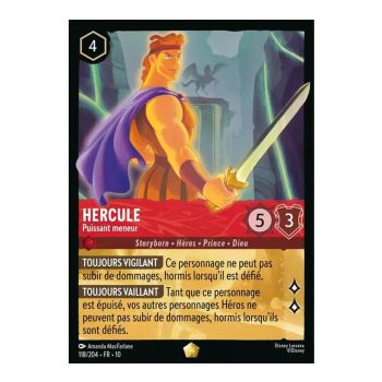 Item Hercules, Mighty Leader - 118/204 - WHW - Glimmers in the Depths - Legendary - French