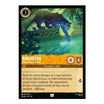 Item Bagheera, Cautious Explorer - 12/204 - WHW - Glimmers in the Depths - Glossy - Premium - French